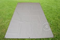 Lona, cobertura de solo de 3,8x6,1m PVC, Cinza