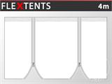 Bočna stranica s patentnim zatvaračima za FleXtents, 4m, Bijela