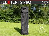 Carry bag w/ wheels, Flextents PRO 5x5 m, Black