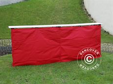 Panello laterale per bancone FleXtents PRO, 3m, Rosso