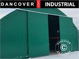 Liugvärav 3,5x3,5m ladu tent, kaarhall 9m, PVC, Roheline