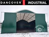 Sliding gate 3.5x3.5 m for storage shelter/arched tent 10 m, PVC, Green