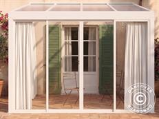 Vorhangset, 4m, für San Pablo Alu+ Wintergärten und Terrassenüberdachungen, Weiß
