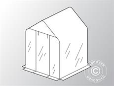 Housse pour serre tunnel GH16080, 1,55x1,55x2,05m, PVC, Transparent RESTE SEULEMENT 1 PC