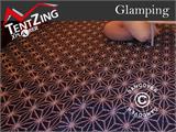 Zeltmatte für 4m TentZing® Glampingzelt, 2 Stk., Blau/Weiß