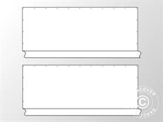 Parois sans fenêtre pour tentes de réception PLUS, 8m, 2 pcs, Blanc