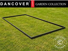 Base for greenhouse 11.8 m², 2.38x4.81x0.07 m, Black