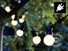 LED lyslenke startsett, Lucas, 3m, Svart/Frostet/Varm Hvit