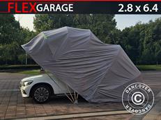 Garage pliant (Voiture), 2,8x6,4x2,65m, Gris