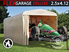 Garage pliant tunnel (Voiture), 2,5x4,12x2,15m, beige