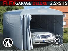 Garage pliant tunnel (Voiture), 2,5x5,15x2,15m, gris