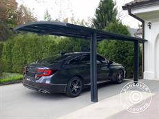 Tettoia per auto Boston, 3x5x2,4m, Grigio