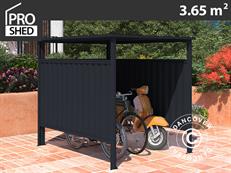 Abri á vélos 1,8x2,03x1,93m, 3,65m², Anthracite