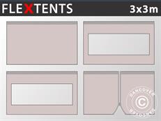 Kit paroi latérale pour Tente pliante FleXtents 3x3m, Latte