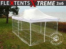 Pop up gazebo FleXtents Xtreme 50 3x6 m Clear, incl. 6 sidewalls