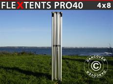 Structure en aluminium pour tente pliante FleXtents PRO 4x8m, 6 pieds, 40mm