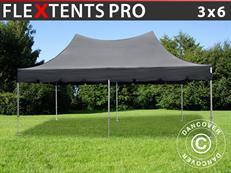 Faltzelt FleXtents PRO Peak Pagoda 3x6m Schwarz
