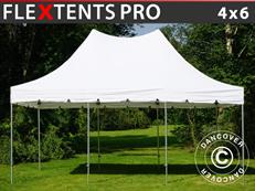 Tente pliante FleXtents PRO Peak Pagoda 4x6m Blanc