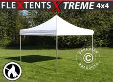 Gazebo pieghevole FleXtents Xtreme 50 4x4m Bianco, Ignifugo
