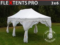 Faltzelt FleXtents PRO "Raj" 3x6m Weiß/Gold