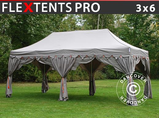 Tente Pliante FleXtents PRO "Raj" 3x6m Latte/Orange Tente Pliante FleXtents PRO "Raj" 3x6m Latte/Orange