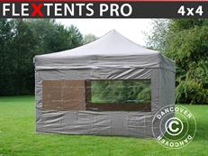 Tente pliante FleXtents PRO 4x4m Latte, avec 4 cotés