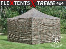 Carpa plegable FleXtents Xtreme 50 4x4m Camuflaje, Incl. 4 lados