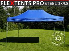 Faltzelt FleXtents PRO Steel 3x4,5m, Blau