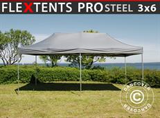 Carpa plegable FleXtents PRO Steel 3x6m Gris