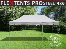 Pop up gazebo FleXtents PRO Steel "Peaked" 4x6 m Latte