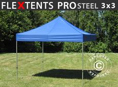 Carpa plegable FleXtents PRO Steel 3x3m Azul