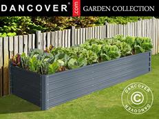 Plantenbak voor buiten, 0,9x2,44x0,47m, 1000l, Antraciet