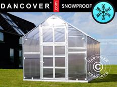 Greenhouse polycarbonate TITAN Classic 480, 4.9 m², 2.35x2.12 m, Silver