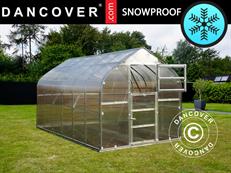 Broeikas polycarbonaat TITAN Dome 320, 10m², 2,5x4m, Zilver