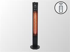 Patio Heater Q-Tower 2000 RCD w/RC, 2000 W, Black