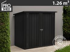 Geräteschuppen, Metallschrank 1,47x0,86x1,34m, 1,26m², ProShed®, Anthrazit
