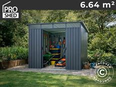 Garden shed w/skylight 2.38x2.79x2.02 m, 6.6 m2, ProShed®, Anthracite 
