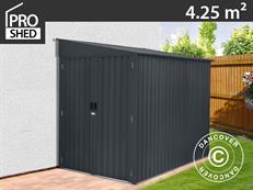 Abri de jardin métallique (moto-cross/vélos), 1,7x2,49x2,03m, 4,25m², Anthracite