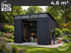 Garden shed w/Skylight, 2.38x1.93x2.02 m, 4.59 m2, ProShed®, Anthracite 