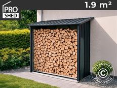 Holzlager 2,17x0,89x1,54m, 1,93m2, ProShed®, Anthrazit