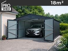 Garage métallique 3x6,02x2,32m, 18,06m², ProShed®, Anthracite