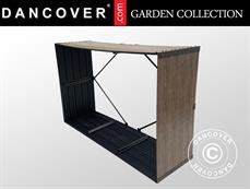 Wood Storage, raised garden bed, GPPS, 1.5x0.5x1 m, 0.75 m²,  Brown ONLY 3 PCS. LEFT