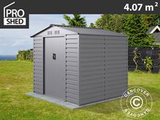 Geräteschuppen 2,13x1,91x1,90m, 4,07m², ProShed®, Aluminium Grau