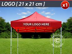 1 pc. FleXtents valance print 21x21 cm, centered