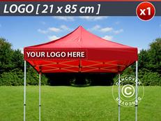 1 pc. valance print 21x85cm on FleXtents, left-aligned