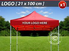 1 pc. FleXtents valance print 21x100 cm, centered