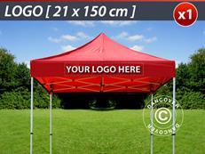 1 pc. FleXtents valance print 21x150 cm, centered