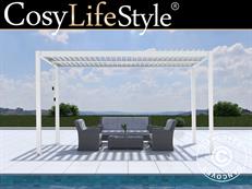 Bioklimatologisch pergola paviljoen San Pablo Alu+, 3x4m, Wit
