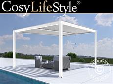 Bioklimatologisch pergola paviljoen San Pablo Alu+, 4x4m, Wit