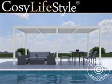 Bioklimatologisch pergola paviljoen San Pablo Alu+, 3x5,8m, Wit
